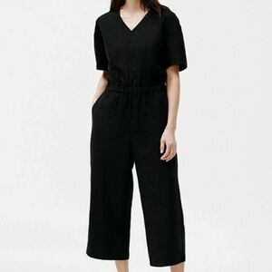 NWT Eileen Fisher Tencel & Organic Linen Slub Jumpsuit - size medium